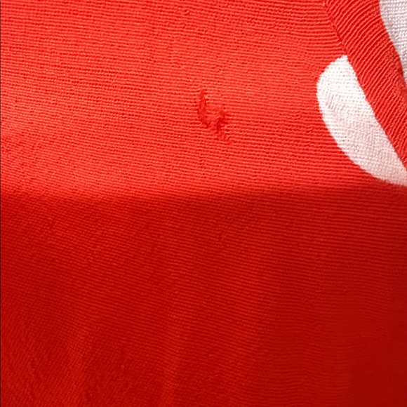 Free People romper, orange with White Polka Dots - Picture 3 of 5